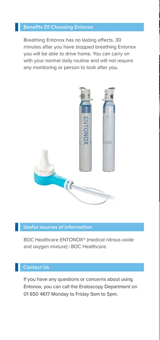 Entonox Leaflet