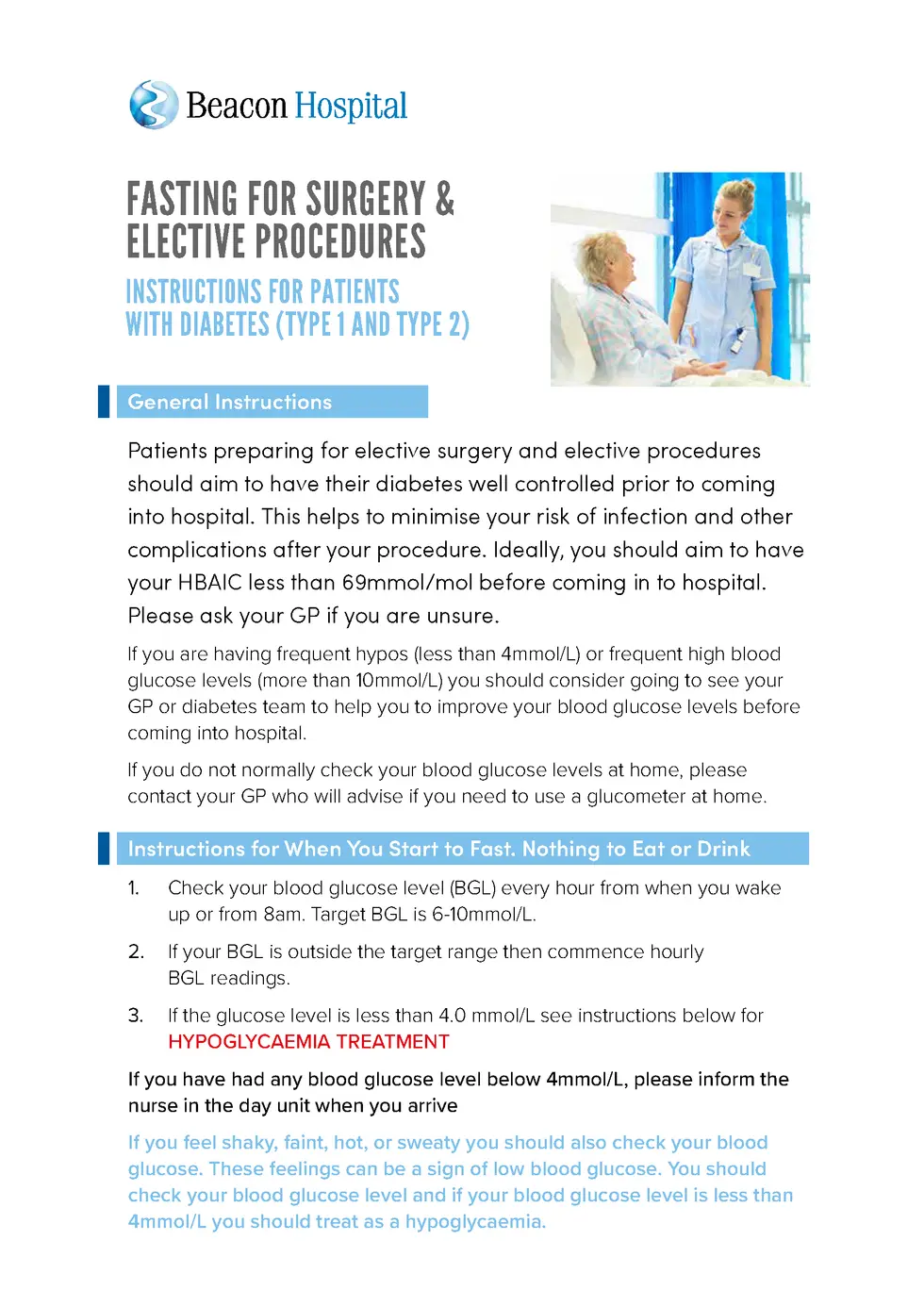 Fasting for Surgery with Diabetes